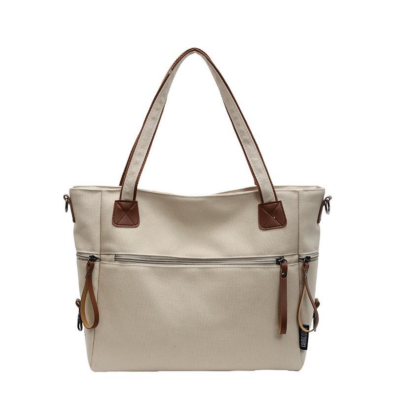 New Cloth Bag Korean Style Fashionable Large-capacity Simple All-matching Tote Casual Portable One-shoulder Cross-body Trendy