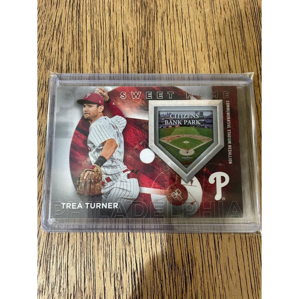Used Topps MLB Trea Turner Trea Turner Phillies Medal Card