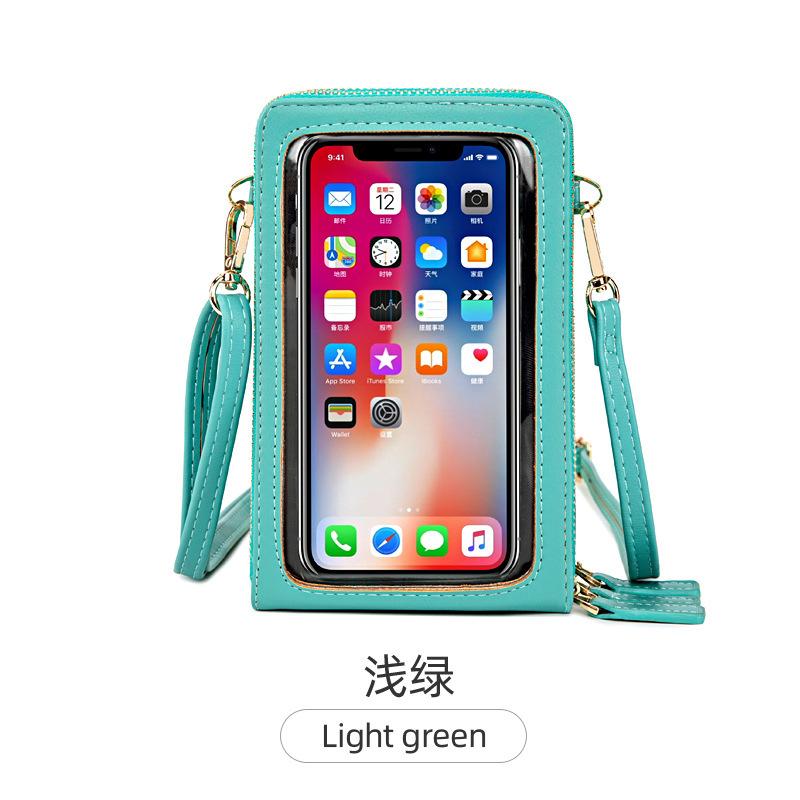 Touchscreen Handytasche Damen Umhängetasche neue Handy-Tasche mit großer Kapazität multifunktionale modische und einfache kleine Schultertasche