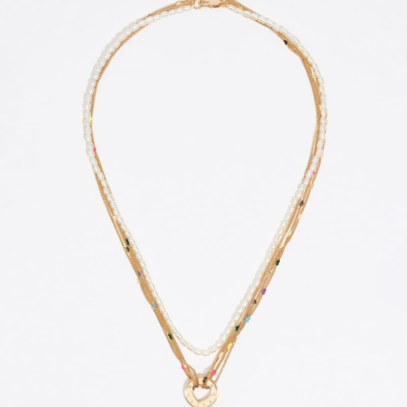 

BIMBA Y LOLA [25FW] BIMBA Y LOLA Gold Logo Multi Chain Necklace B256AIU009GOF Gold_FREE