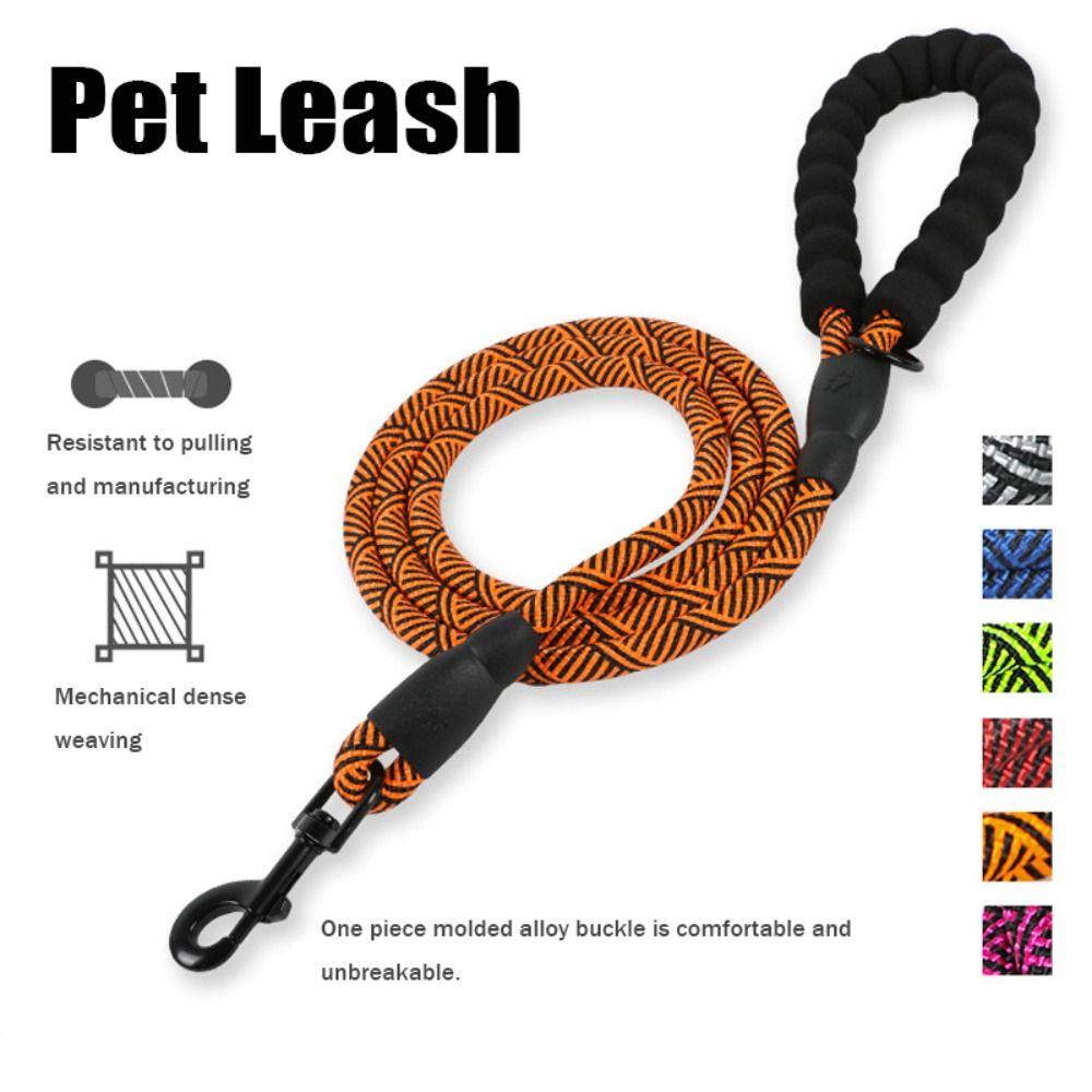Comfortable Grip Pet Leash 12mm*180cm Dog Walking Leash Sturdy Dog Traction Rope Training Session