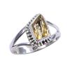 Natural Citrine Gemstone Handmade 925 Sterling Silver Jewelry Ring Size 7.5 z4m83