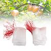 100pcs Plant Fruit   Bags,   Nylon Mesh Drawstring Bags for Tomatoes Grapes Apples, with Ventilated Design To Keep Out Birds