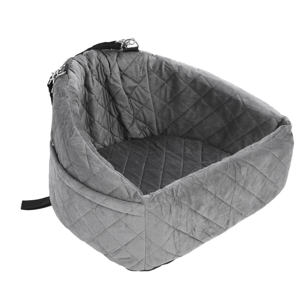 Dog Booster Seat Water Resistant Elevated Pet Car Seat High Density Sponge Filling Detachable Dog