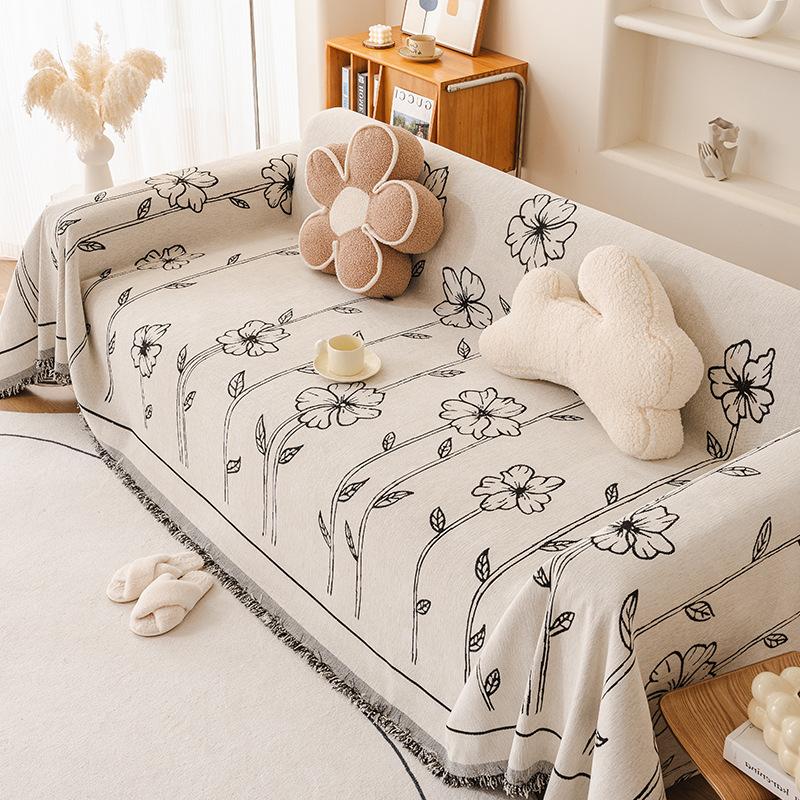 

Huayang синельное полотенце для дивана для гостиной, чехол для дивана с защитой от царапин, полностью покрытый пылезащитный чехол, ворсовое шерстяное одеяло 180*130cm
