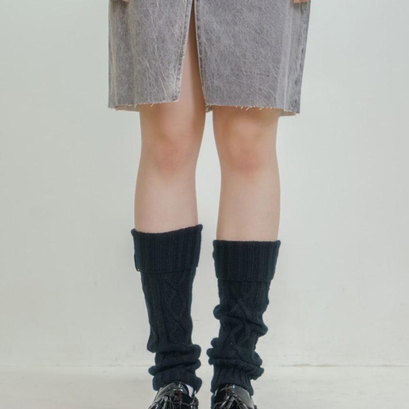 Meminn Drawing Knit Leg Warmer 3colors