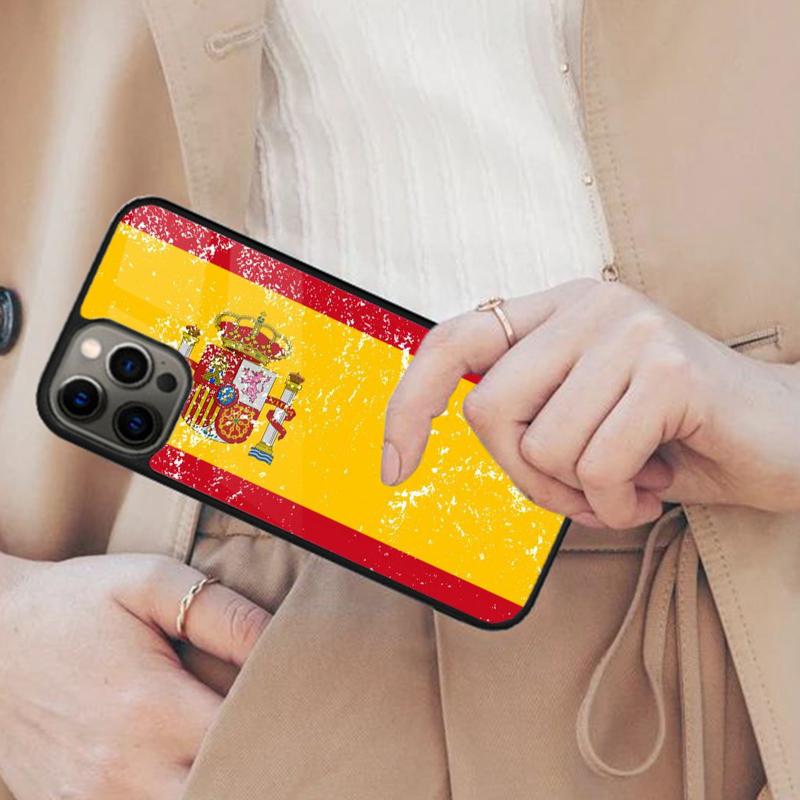 Spain Flag Magnetic Phone Case For APPLE iPhone 17 Air 16 14 13 12 Pro Max 15 Plus Wireless Charge With MagSafe Cover