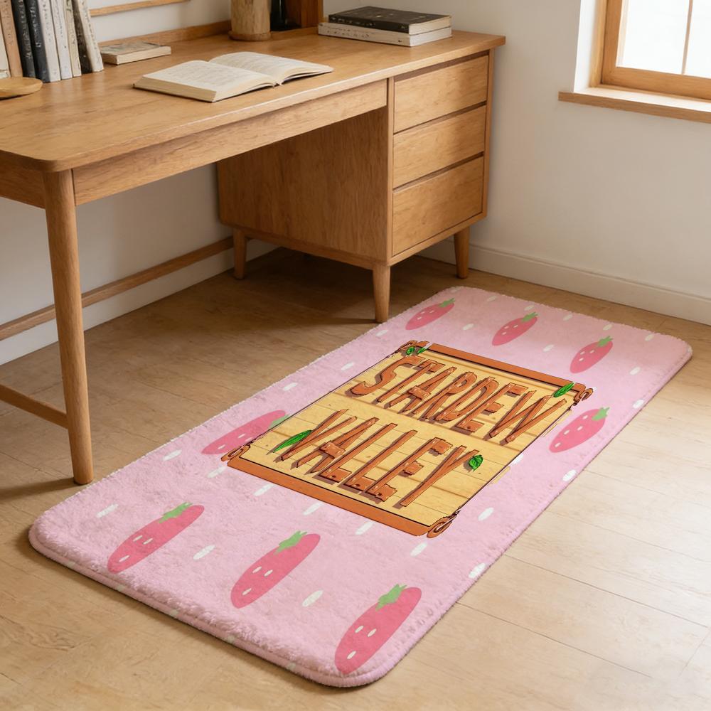 game S-Stardew Valley Floor Mat Flannel Door Mat Non-Slip Absorbent Washable Indoor Home Rug