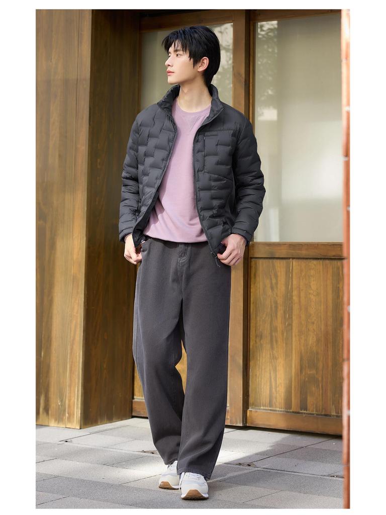 Men's Cross 2026 Winter Lightweight Down Vest - 90% Down, Stand Collar, Heat-Sealed, Versatile Outerwear.