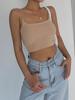 Tank Top Solid Halter Crop Tops Women Summer Camis Backless Camisole Fashion Casual Tube Female Sleeveless Cropped Vest