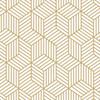 White and Gold Geometry Stripped Hexagon Peel and Stick Contact Paper self Adhesive Wallpaper Removable Vinyl Film Decorative Shelf Drawer Liner