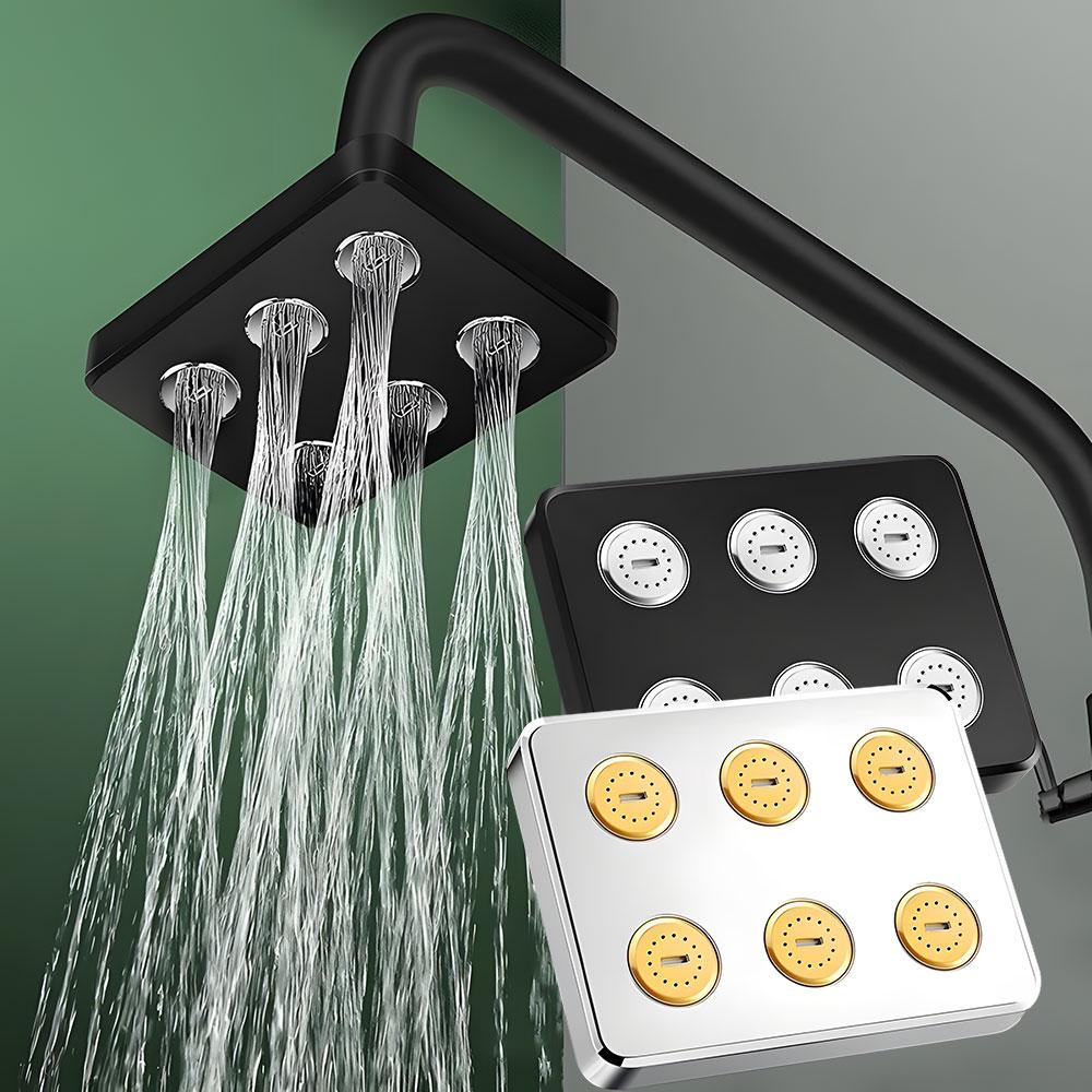 Premium 360° Mini-Surround Pressurized Shower Head Large Water Rain Shower Head Showerhead Shower Bathroom Accessories