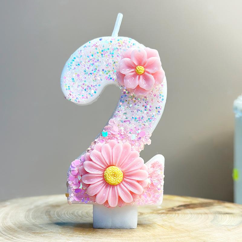 Number Candle Individually Packaged Birthday Candle Cake Topper Paraffin Wax Digital Candle For Mother'S Day Valentine'S Day