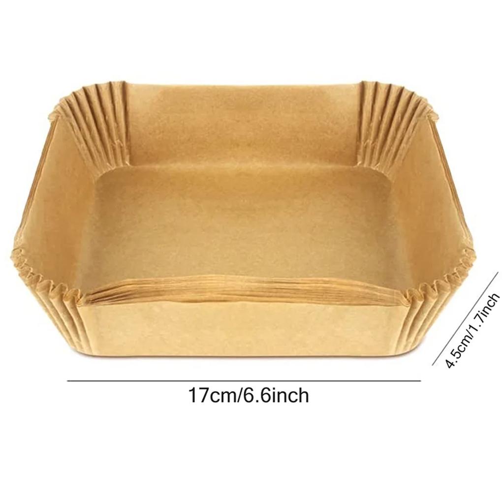 Air fryer special paper plate household high temperature oil absorbing paper pad food grade special paper round square baking paper