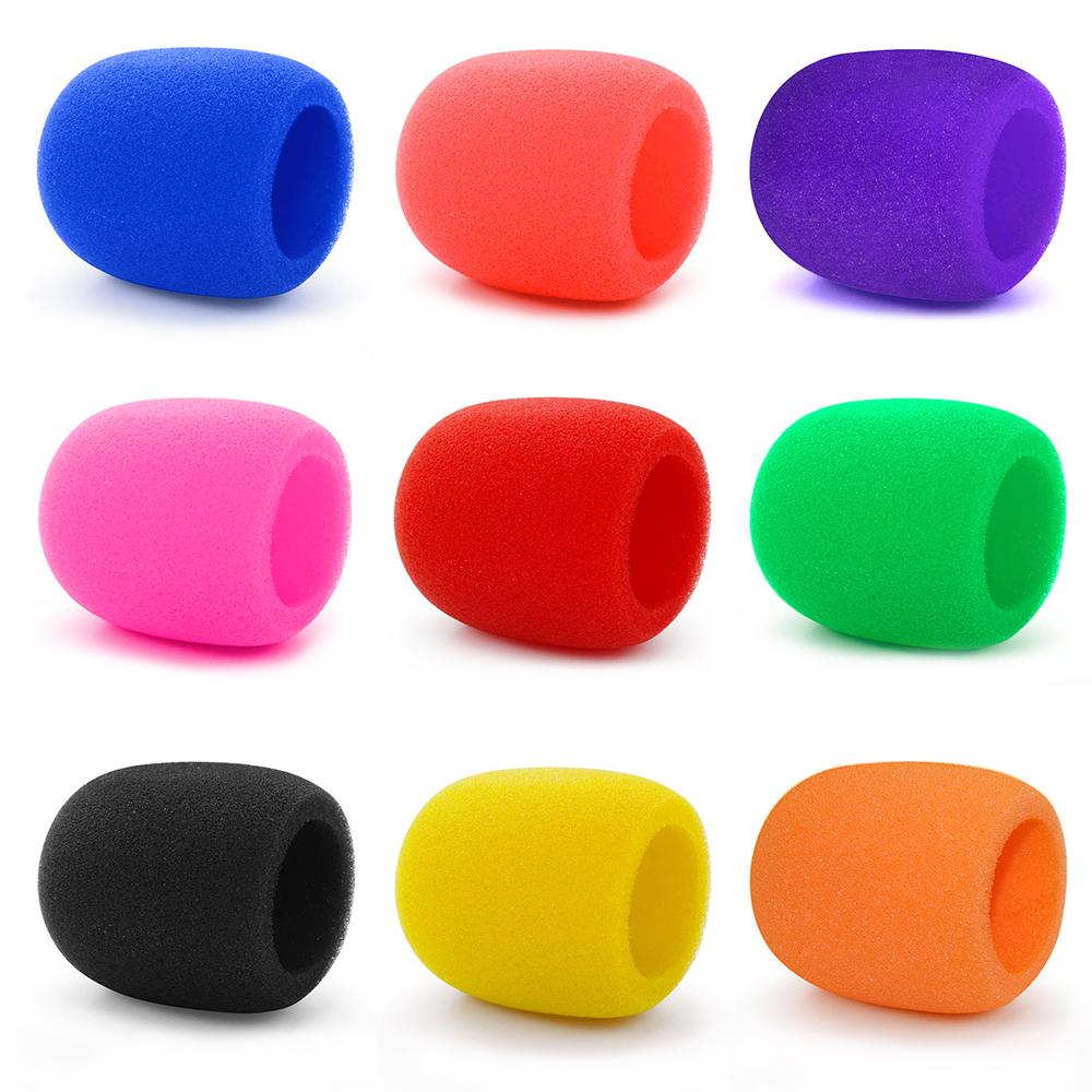 5pcs Thicken Microphone Foam Mic Cover Professional Studio Wind Screen Protective Shield Soft Sponge Microphone Cap Mic Cover