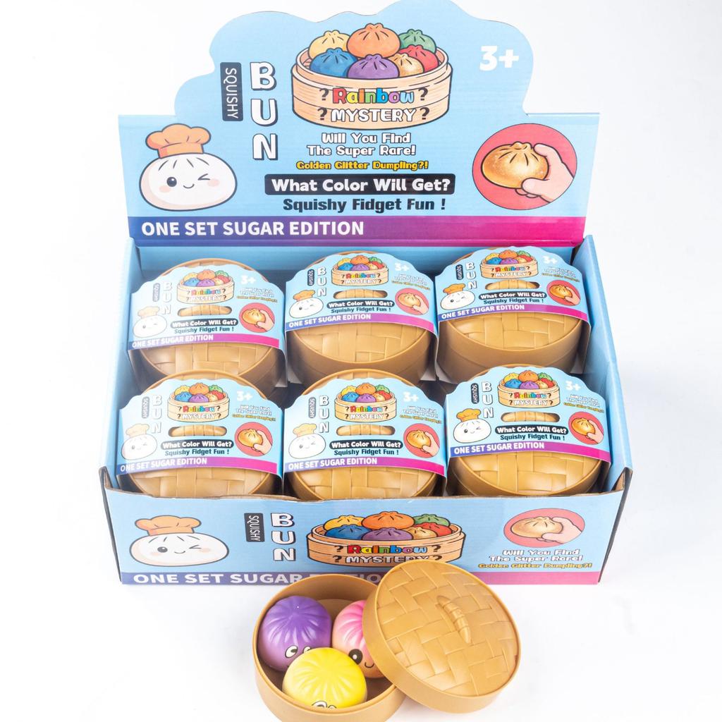 Aesthetic Steamed Bun: Realistic Food Ornament, Solid Maltose Sensory Stress , Creative Office Desktop Decor, New