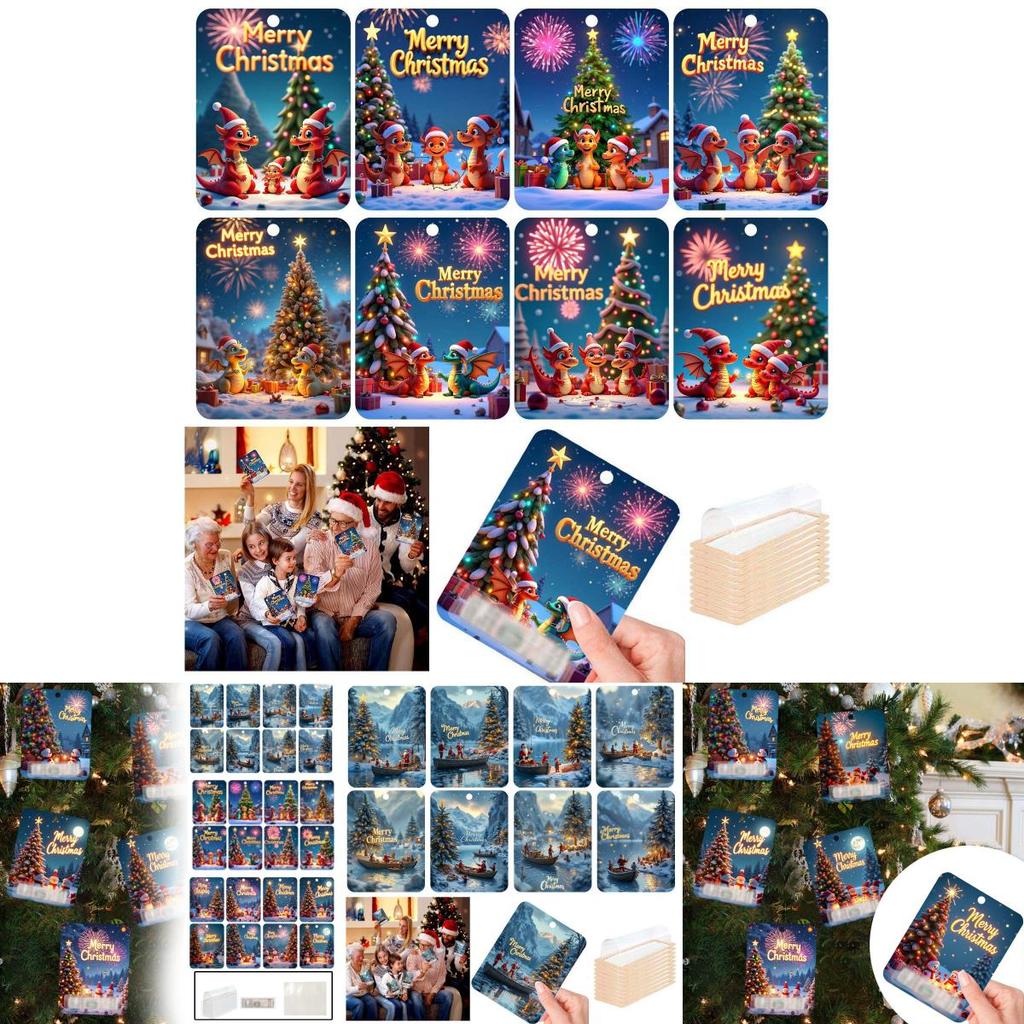 Christmas Money Holder Featuring Beautiful Tree Pattern Perfect For Gift Wrapping