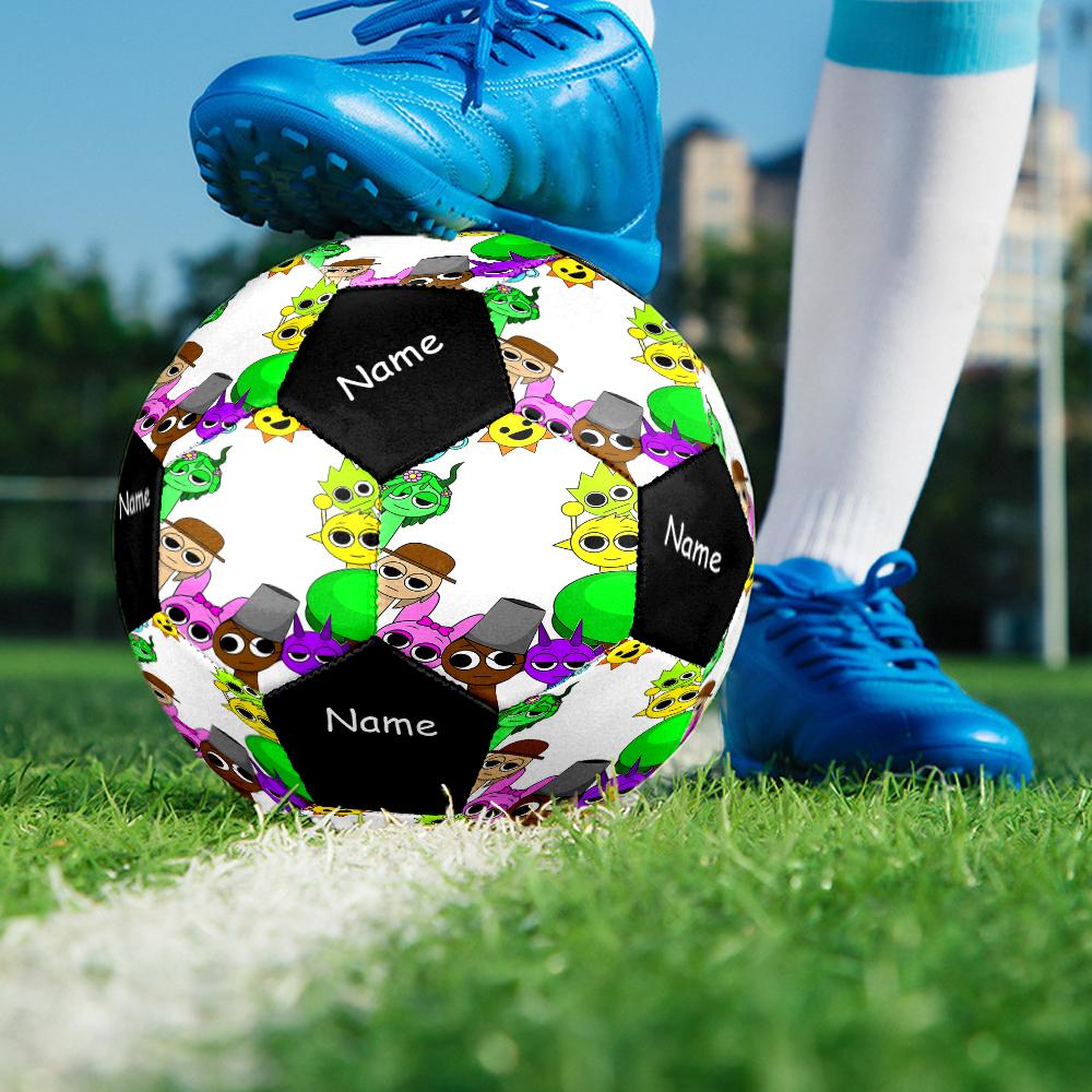 Custom Name Sprunki Theme Size 5 Soccer Ball, Suitable for Both Indoor and Outdoor Matches, a Gift Suitable for Everyone.
