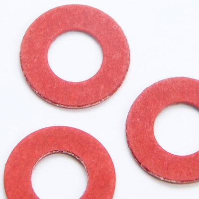 Red Steel Paper Insulation Gasket - Flat Pad (Sizes M2, M3, M4, M5, M6, M8)