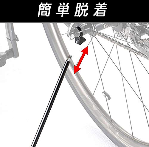 U-LIX KickStand Bicycle Phone Stand, Easy Installation, Compact, Folding Design, Compatible with 26-inch 700c Road and Cross Bikes, Includes Spare Rub