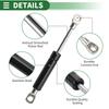 Motoforti Universal Lift Support Strut Gas Spring 6 inch/150mm 55lb/245N/25kg Metal Black, 2 Pieces