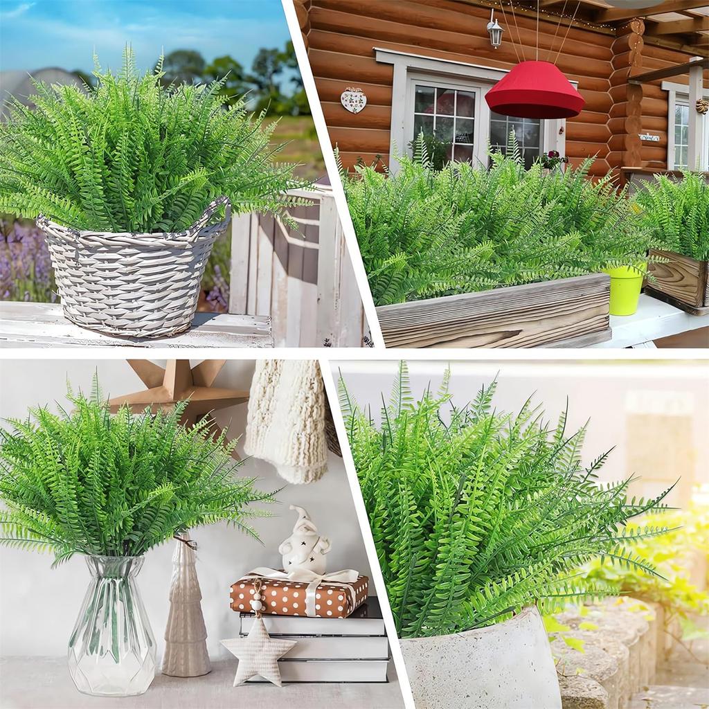 UV Resistant And Realistic Artificial Fern Plant-2024 New Artificial Boston Fern Outdoor Simulation Plant Decoration