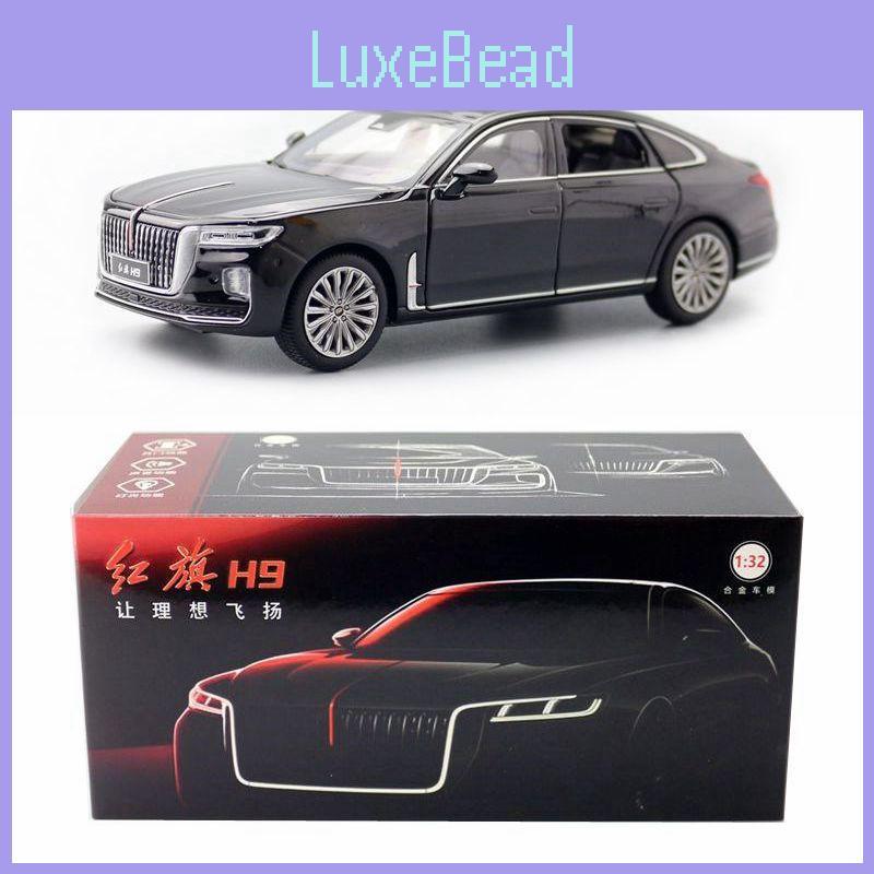 Alloy Hong Qi Car Model With Door Opening And Acousto Optic Design Gift For