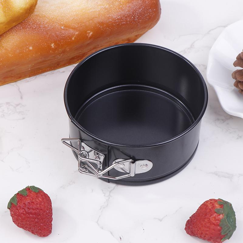 4/7Inch Carbon Steel Round Cake Pan Springform Pans Non-Stick Leakproof Cheesecake Pan With Removable Bottom Kitchen Bakeware