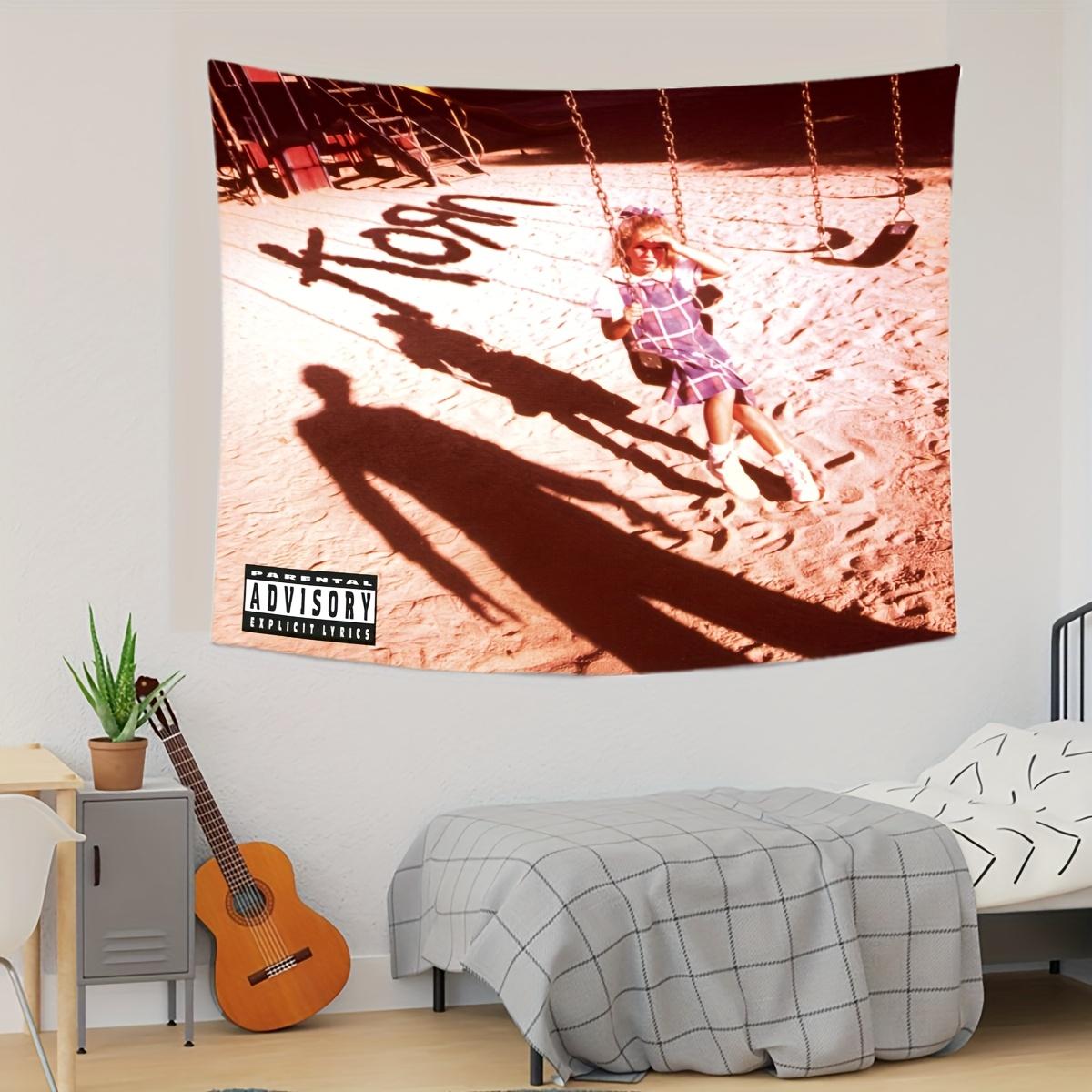 

Korn Band Logo Tapestry Modern Art Wall Decor Frameless Artwork for Home Living Room Bedroom Coffee Shop Office Bar Music Room 74x94cm(29x37in)