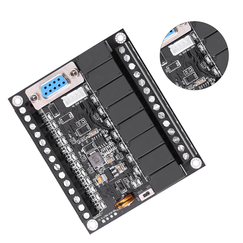 DC 24V PLC Regulator FX1N 20MR Industrial Control Board Programmable Logic Controller