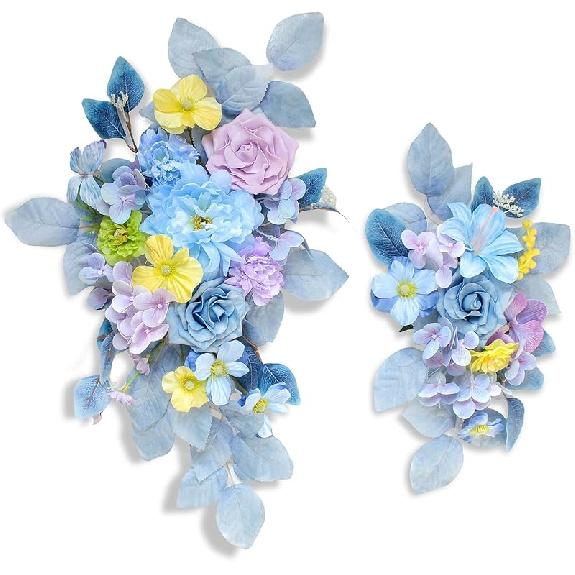 Pack of 2 Wedding Arch Flowers,Wisteria Hanging Flowers,Faux Flowers,Flower Garland Be Suited to Wedding Arch,Aisle Decorations for Wedding