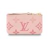 Louis Vuitton Pattern Printed Zipper Wallet Women Wallets Gradient-Pink M82204