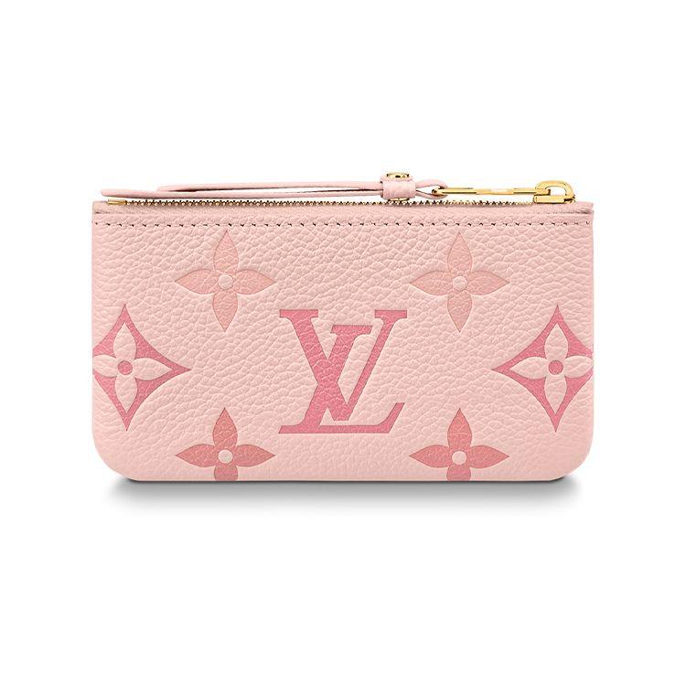 Louis Vuitton Pattern Printed Zipper Wallet Women Wallets Gradient-Pink M82204