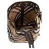 Burberry Borsa a secchiello da spalla in cotone con finiture in metallo dorato da donna Marrone 80938041