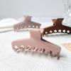 Korean Style Silicone Shark Clip Safe Solid Color Shark Clip Straight Line Shaped Hair Claw  Daily