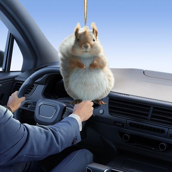 Милая белка акриловый кулон подвесное украшение с шнурком очаровательное животное — фото 6