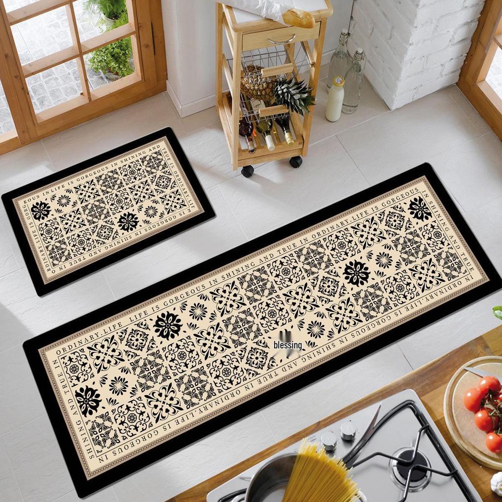American Retro Water-Absorbing Non-Slip Kitchen Floor Mat