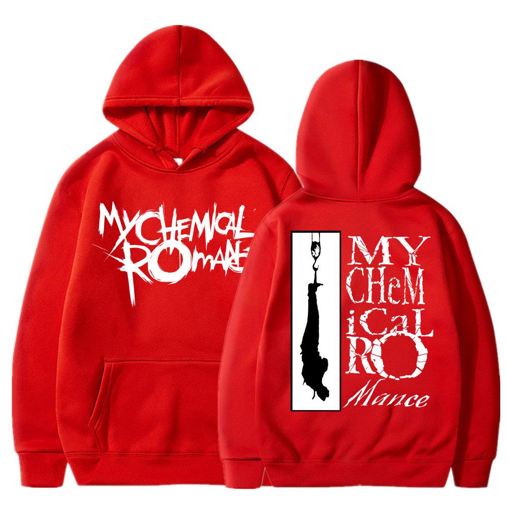 Retro My Chemical Romance Rock Band Hoodies Men's Fashion Hip Hop Gothic Sweatshirt Fleece Oversized Streetwear