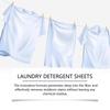 Laundry Detergent Tablets 30 Pieces Gentle Clean Clothes Stain Removal Long-lasting Fragrancy Clean Laundry Bubble Paper