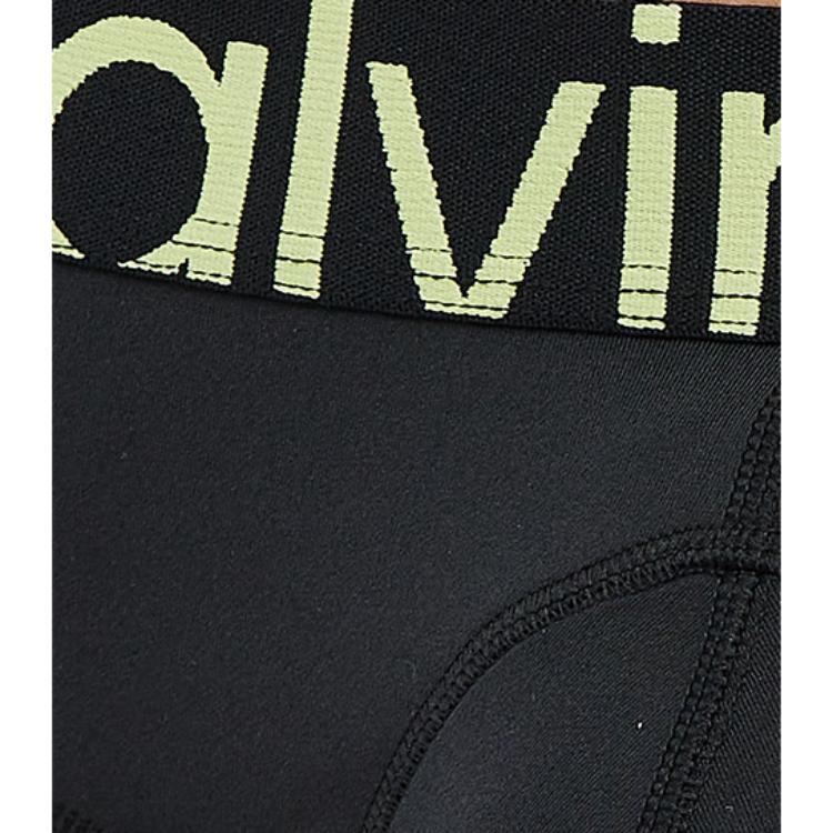 Calvin Klein Jacquard Waistband Fitted Briefs Men Underwear Black NB3655-UB1
