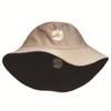 Double-sided bucket hat for men and women Korean version trendy embroidery fashion student hat female sunshade Japanese youth couple hat
