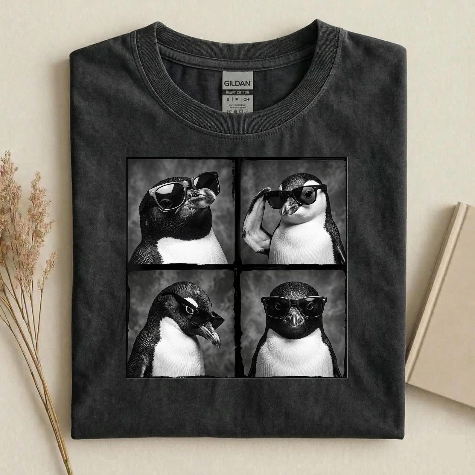 Cool Penguin Sunglasses Shirt, Funny Penguin Graphic Tee, Aesthetic Wildlife Streetwear, Trendy Nature Lover Gift 4XL