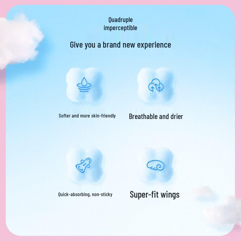 SPACE 7 Elegant Cotton Soft Ultra-Thin Night Sanitary Pads