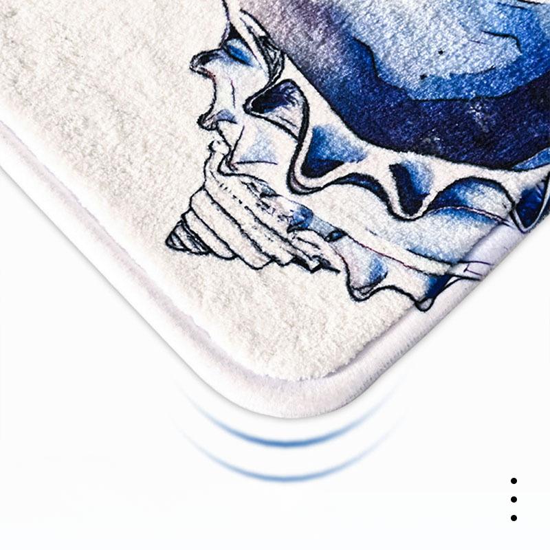 Printing Sponge Bathroom Cashmere Thickening Mat Bath Non-slip Carpets In Wash Basin Bathtub  Floor Rug Shower Room Doormat Memory Foam 3D Pad