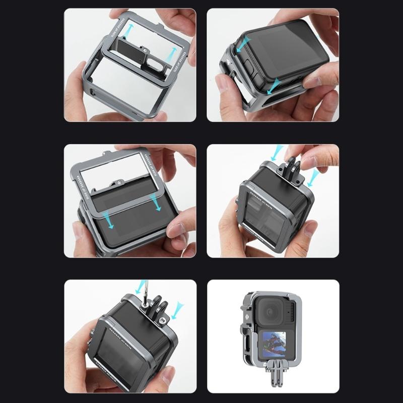 Metal Camera Frame Cage Lightweighted Enhances Protections For 13/9 12 Cameras Case Secure