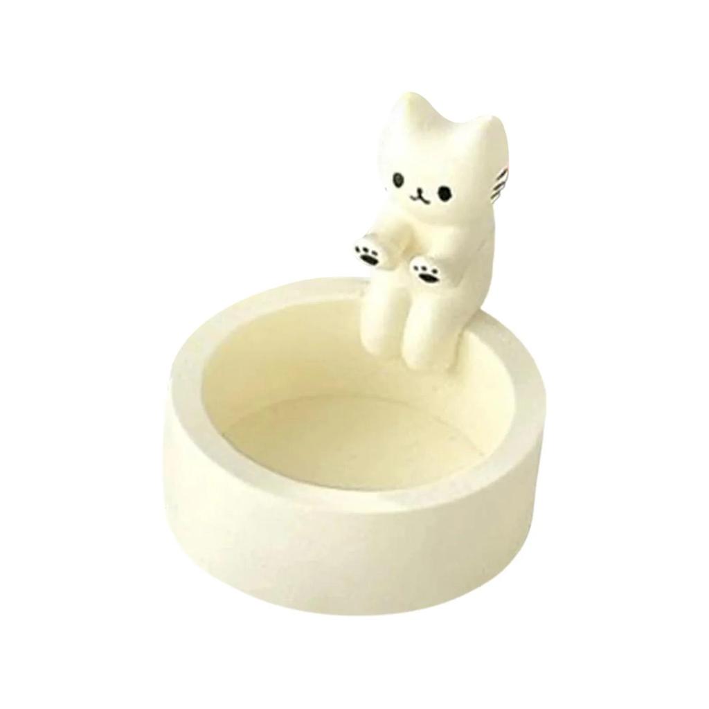 Cat Candlestick Warm Claw Cartoon Cat Candlestick Cute Cat Fragrance Mini Tea Lamp Candlestick Cat Decoration