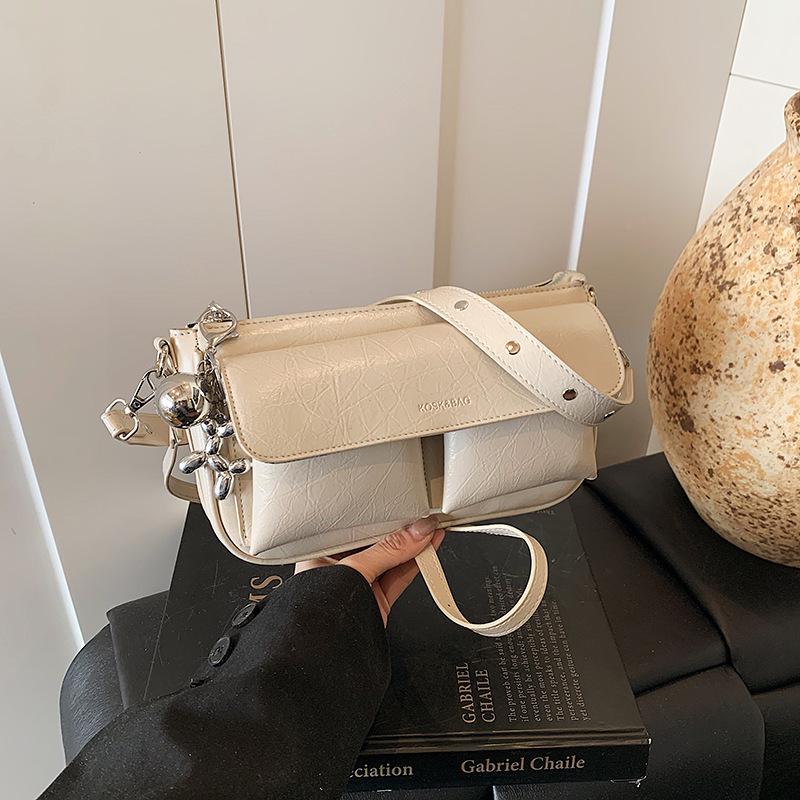 Large-capacity bag women's summer new niche messenger bag casual shoulder underarm small square bag