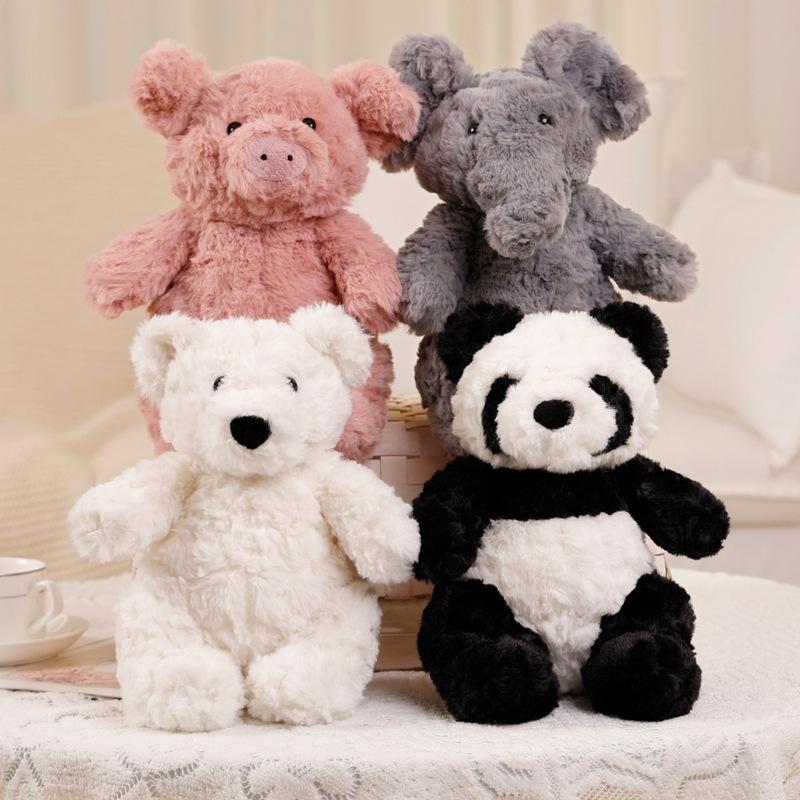 Cute Forest Pink Pig Doll Barcelona Bear Doll Panda Plush Toy Children Comforting Rag Doll Gift