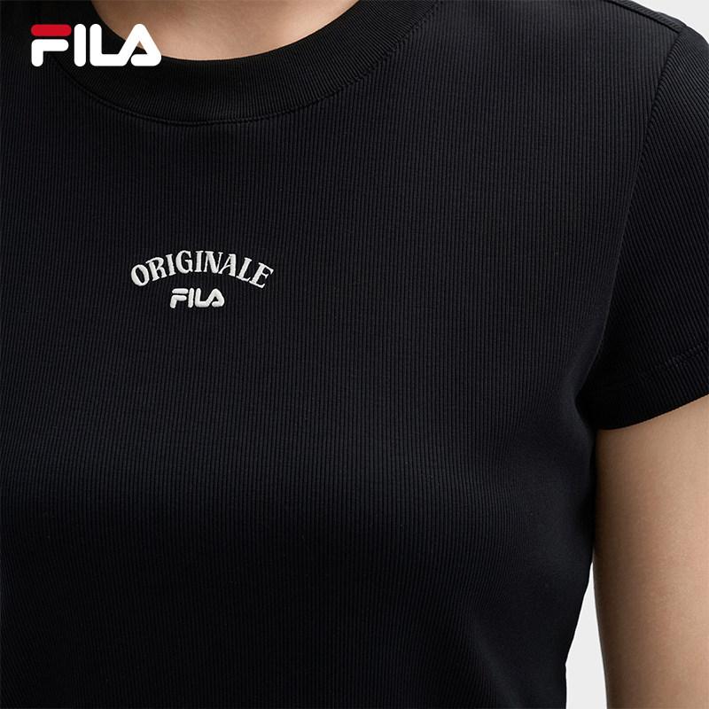 Fila Original Moisture Wicking Casual Regular Sleeve T-Shirt Women Tops F11W639115FBK