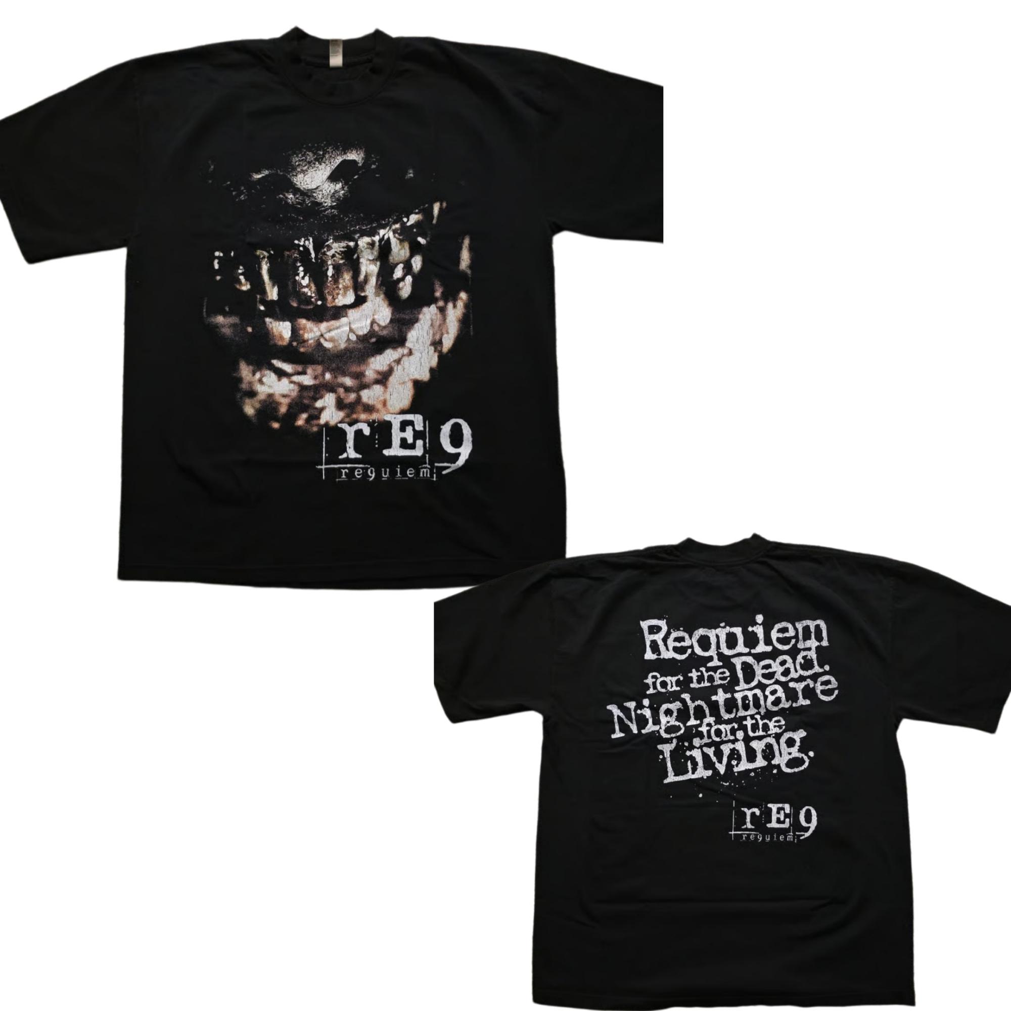 Resident Evil 9 Requiem Graphic 100Cotton unisex Shirt Clothing Unisex Short Sleeve Y2k ONeck Oversized horror style TShirt M